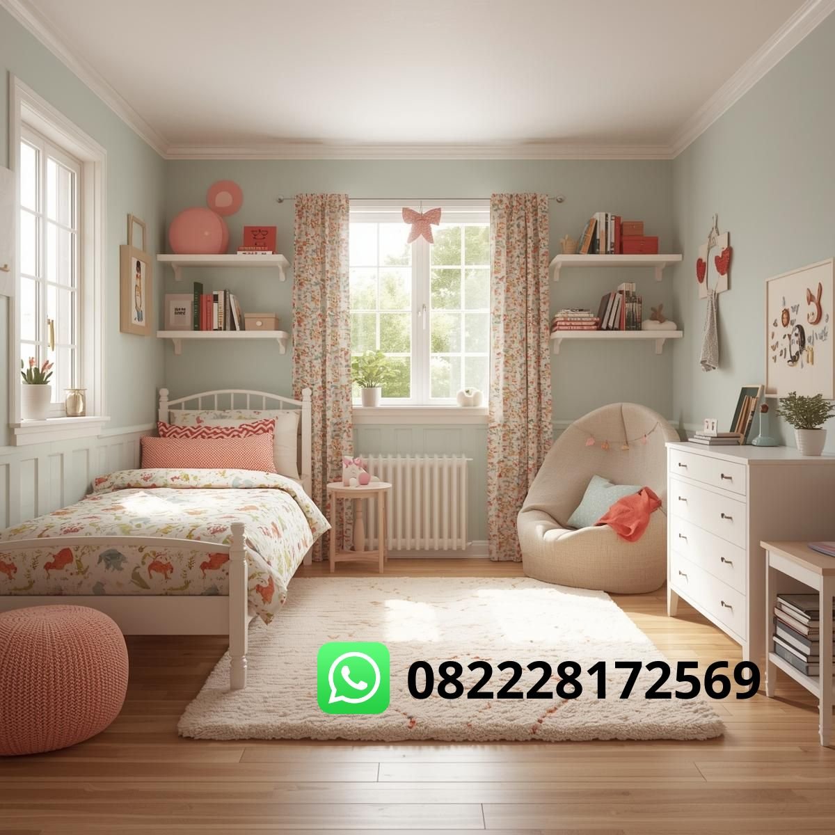 tema kamar tidur anak modern