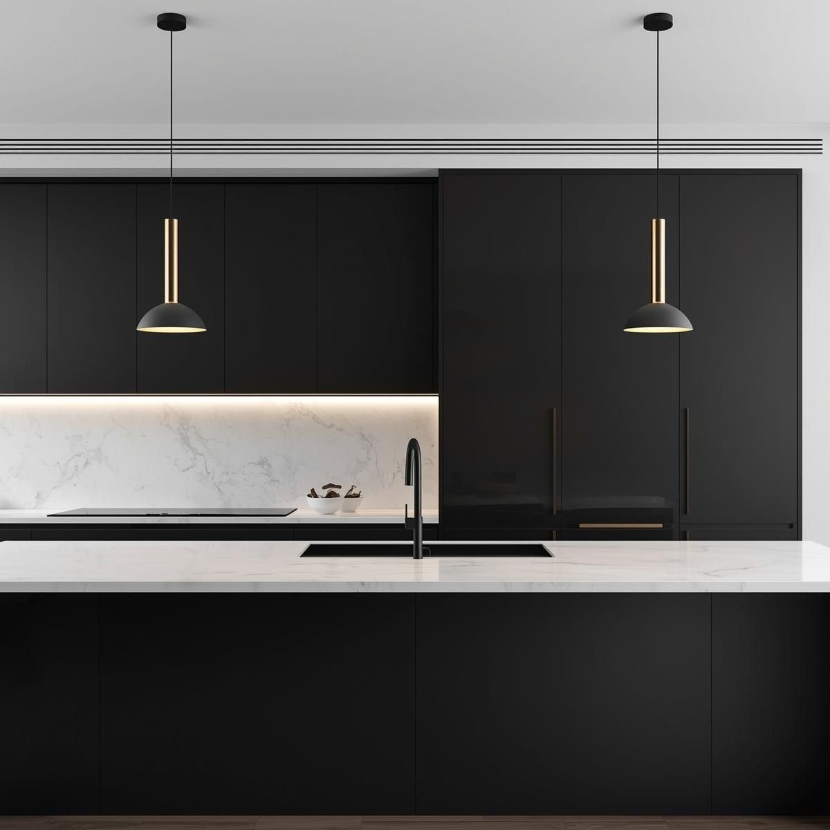  DAPUR MINIMALIS HITAM PUTIH