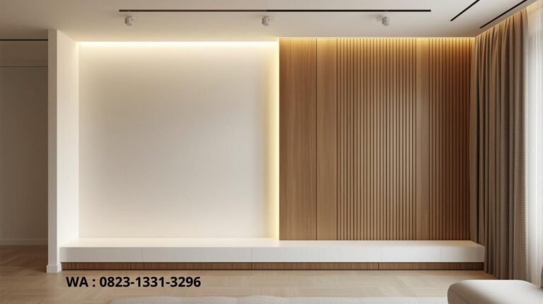 Desain dinding ruang tamu
