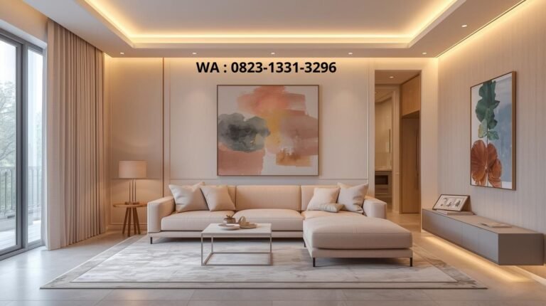 Desain interior ruang tamu