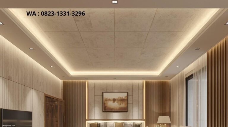 desain plafon ruang tamu