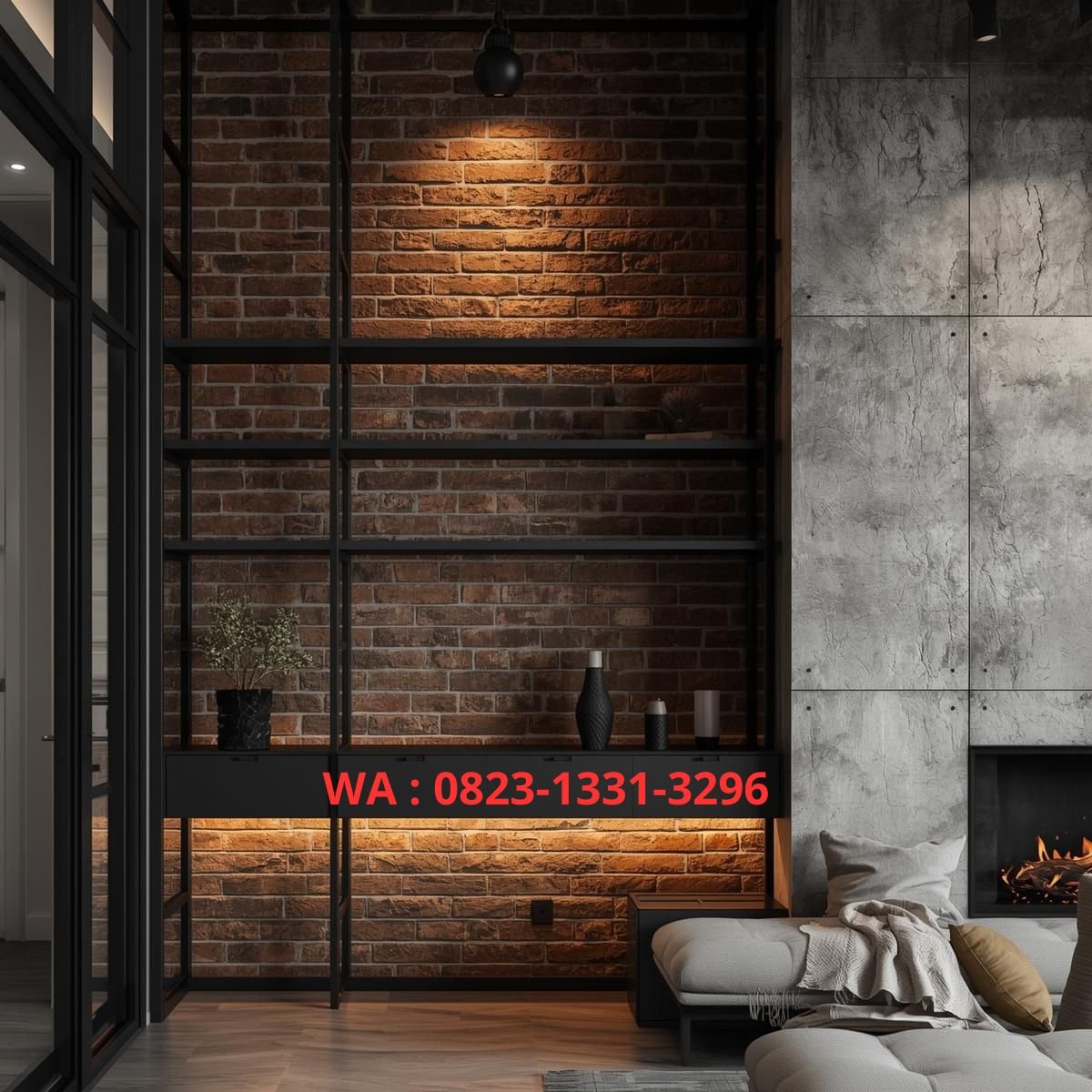 DESAIN DINDING INDUSTRIAL MODERN