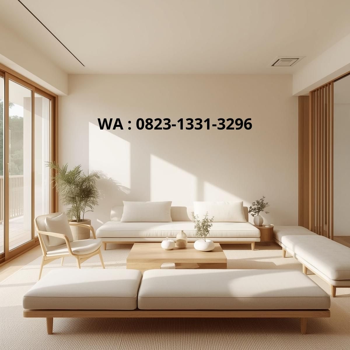 DESAIN RUANG KELUARGA JAPANDI STLE