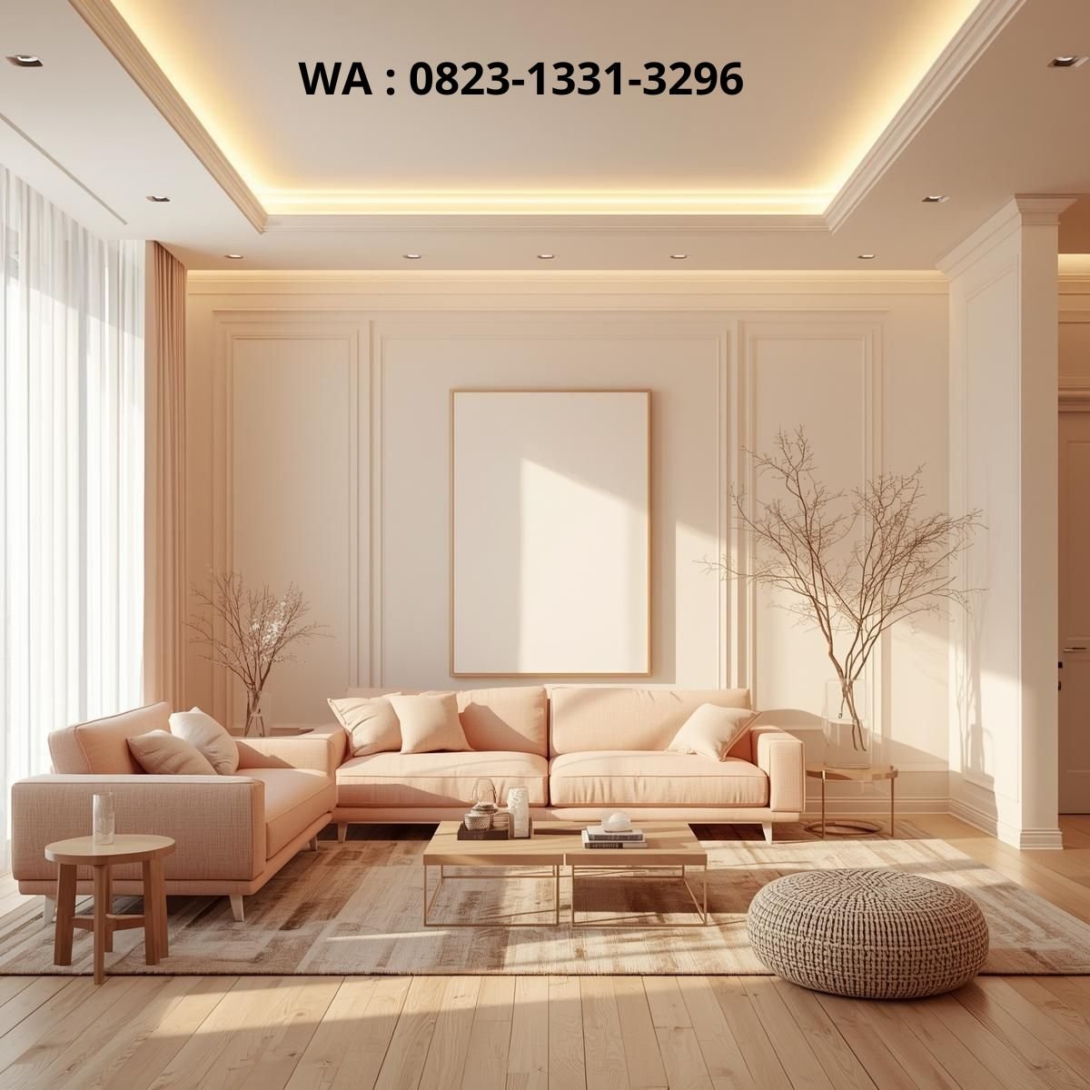 RUANG KELUARGA MINIMALIS AESTHETHIC