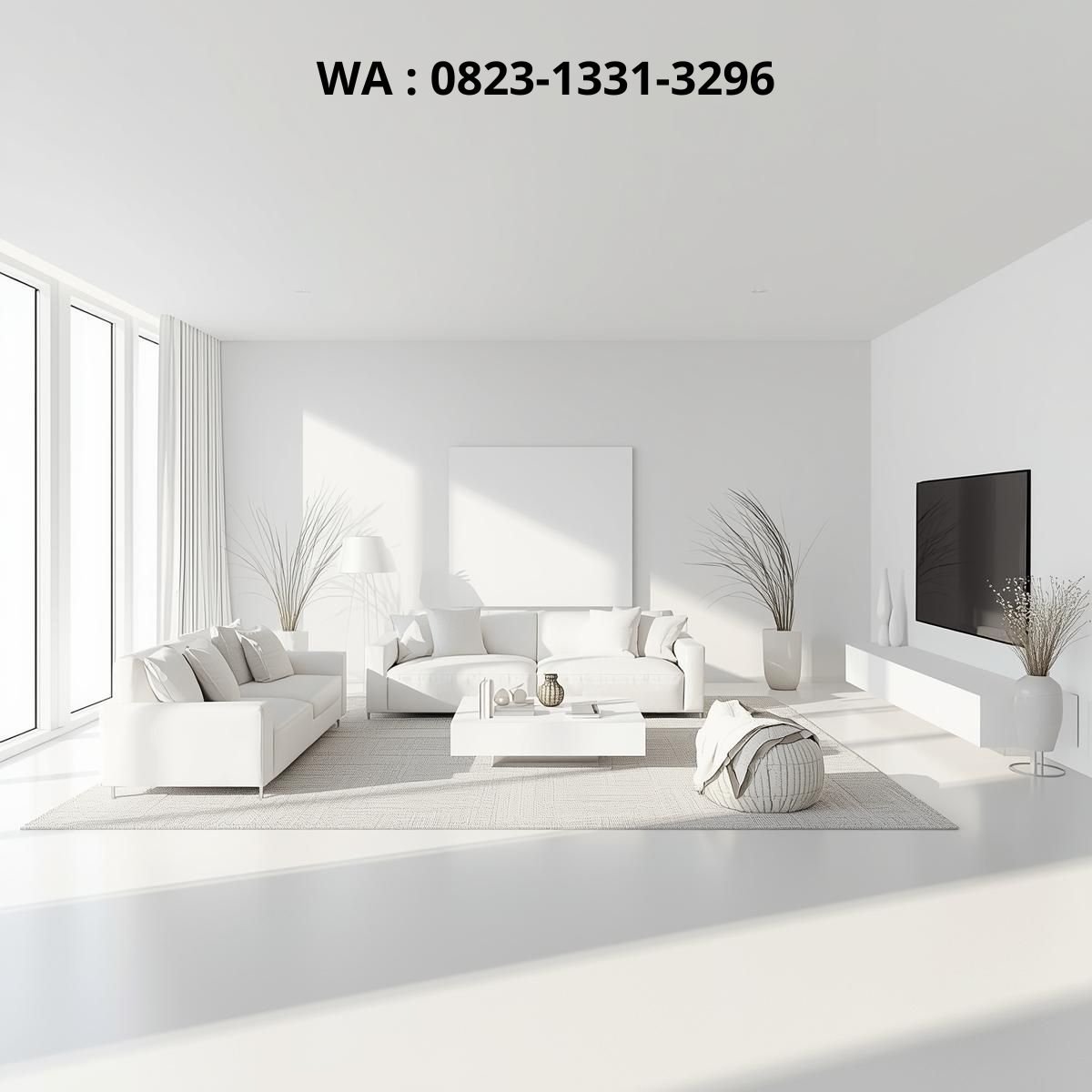 desain ruang keluarga minimalis murah praktis