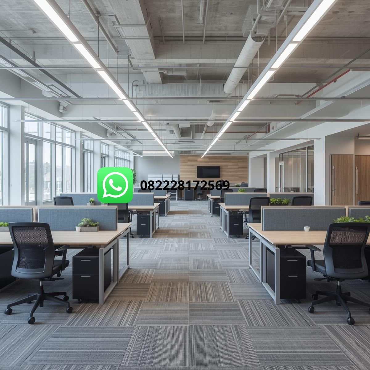 Desain interior kantor ergonomis