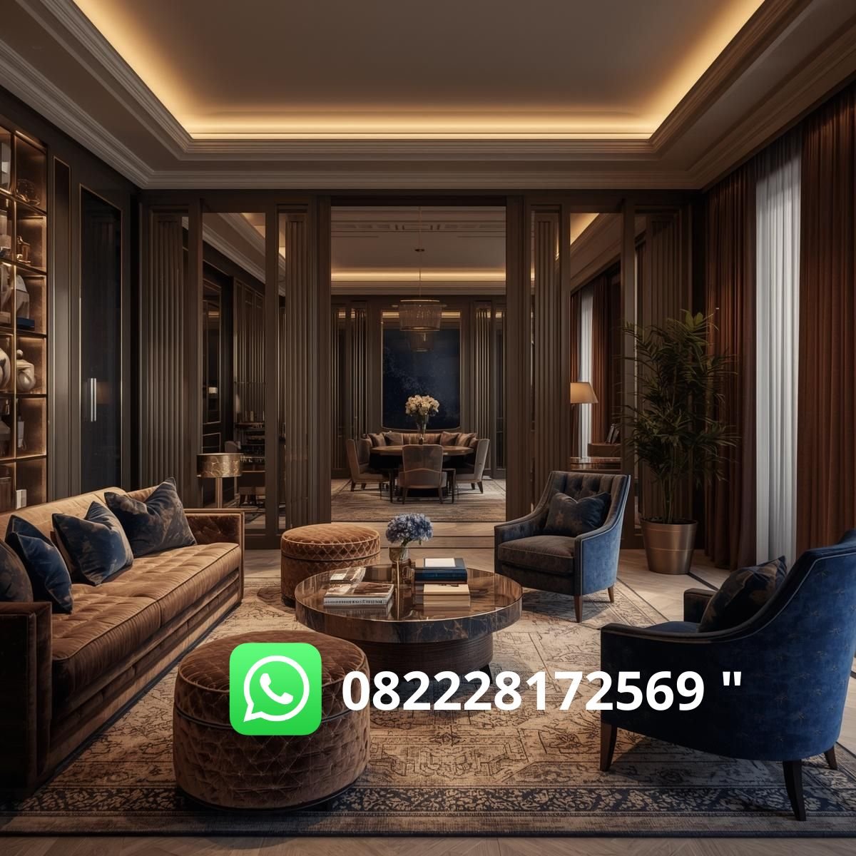 Desain ruang tamu mewah