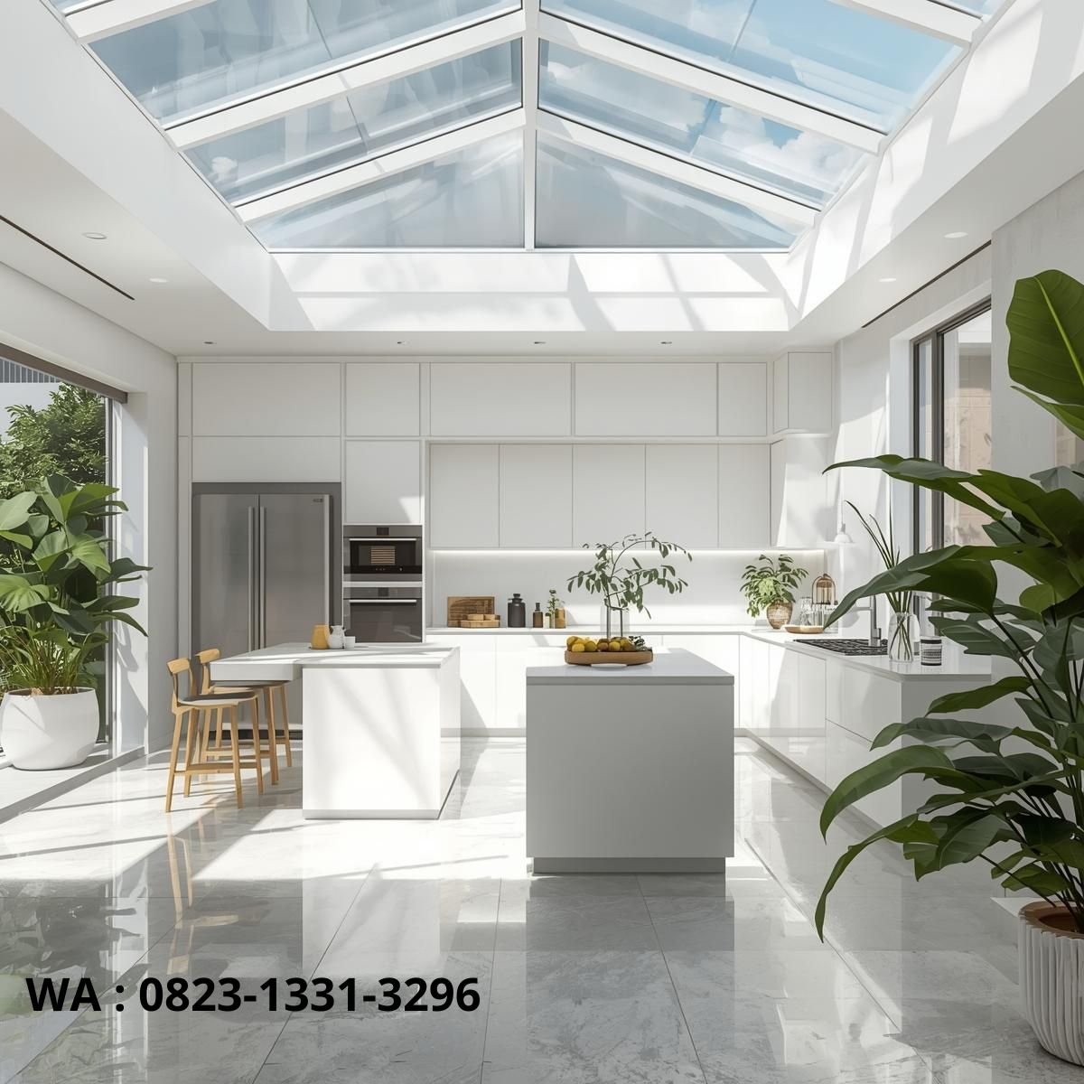 Desain dapur terbuka minimalis