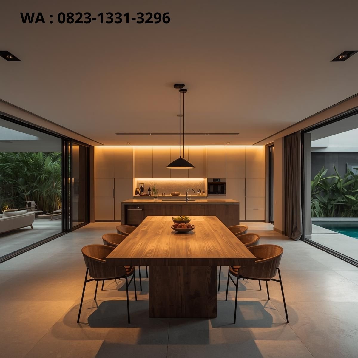 Dapur terbuka modern