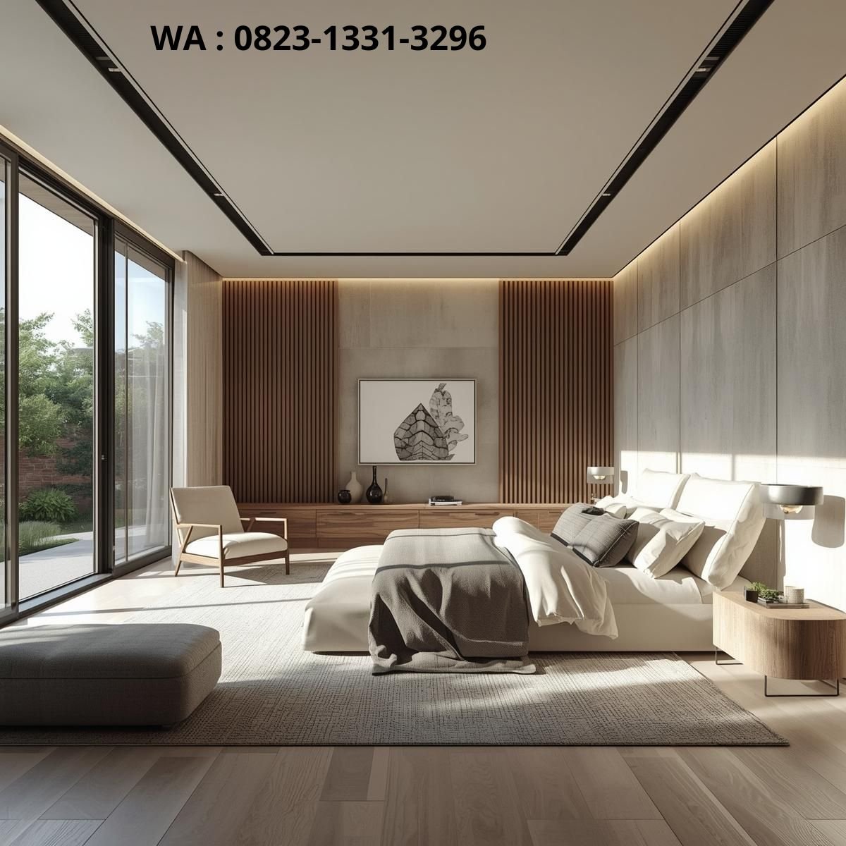 DESAIN KAMAR TIDUR UTAMA RUMAH MODERN