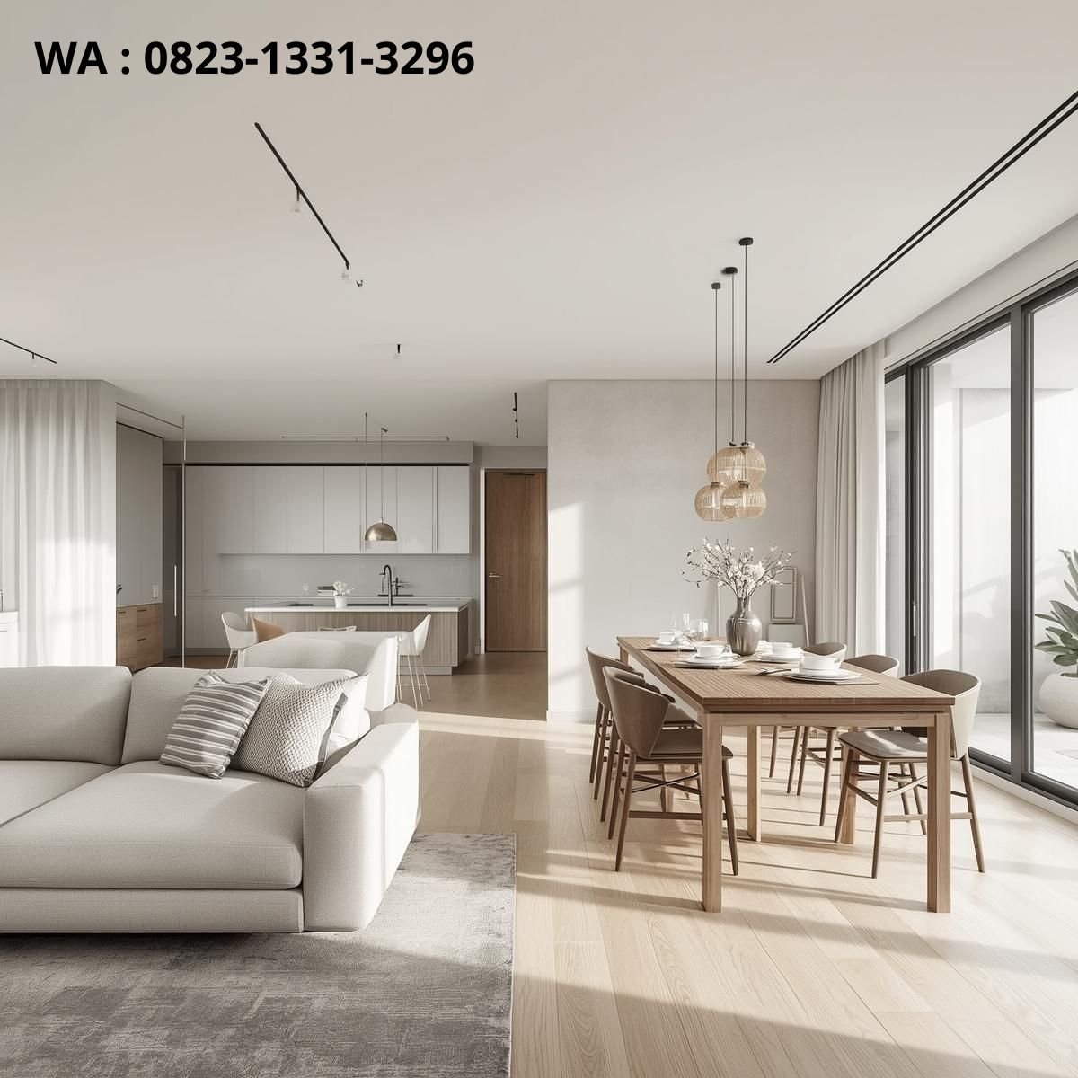 RUMAH MINIMALIS 2 KAMAR DENGAN TAMAN