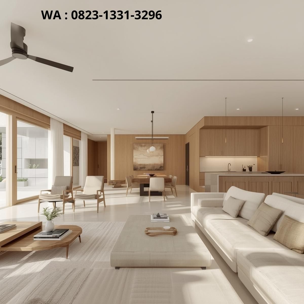 Desain rumah open space minimalis