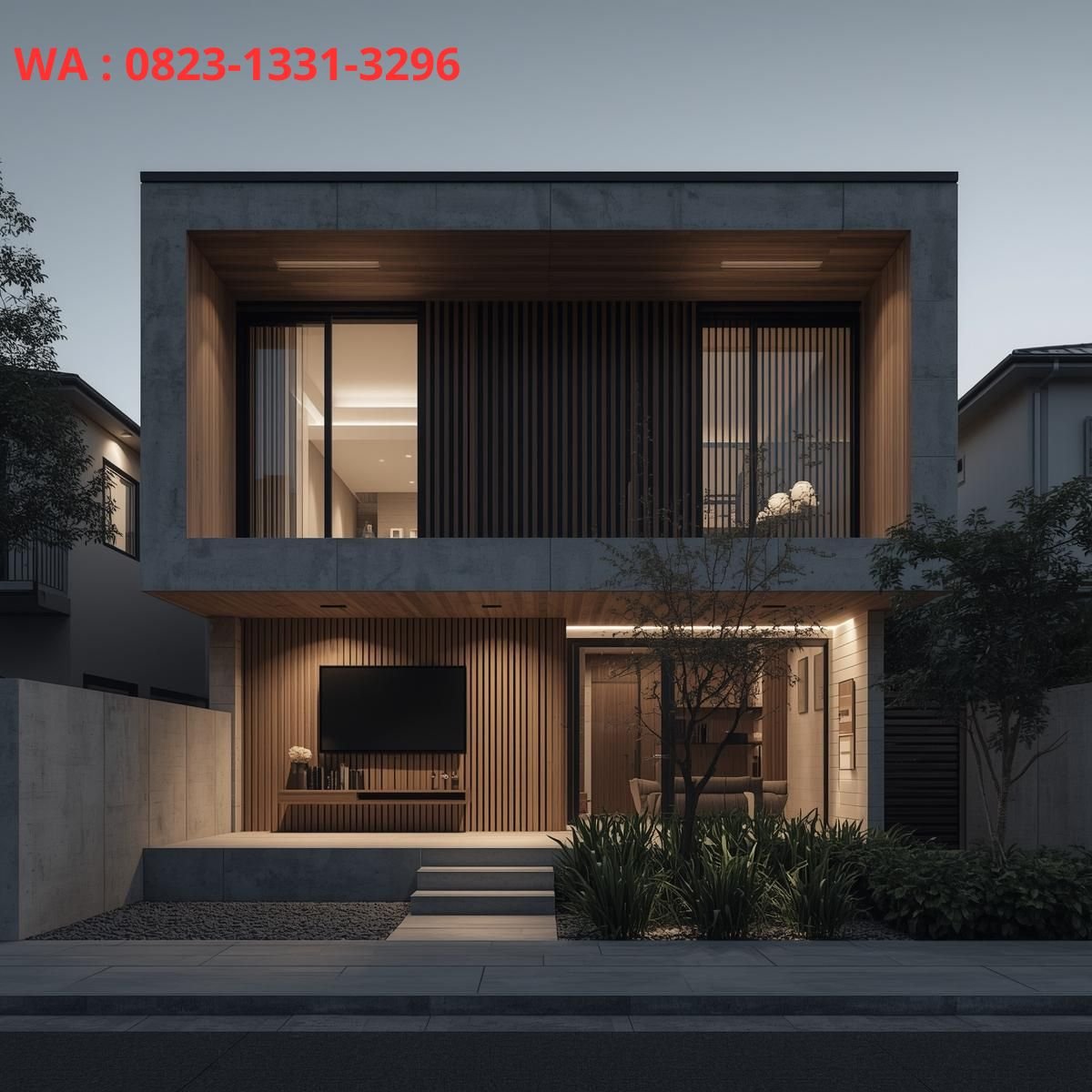 RUMAH MINIMALIS MODERN 2 KAMAR