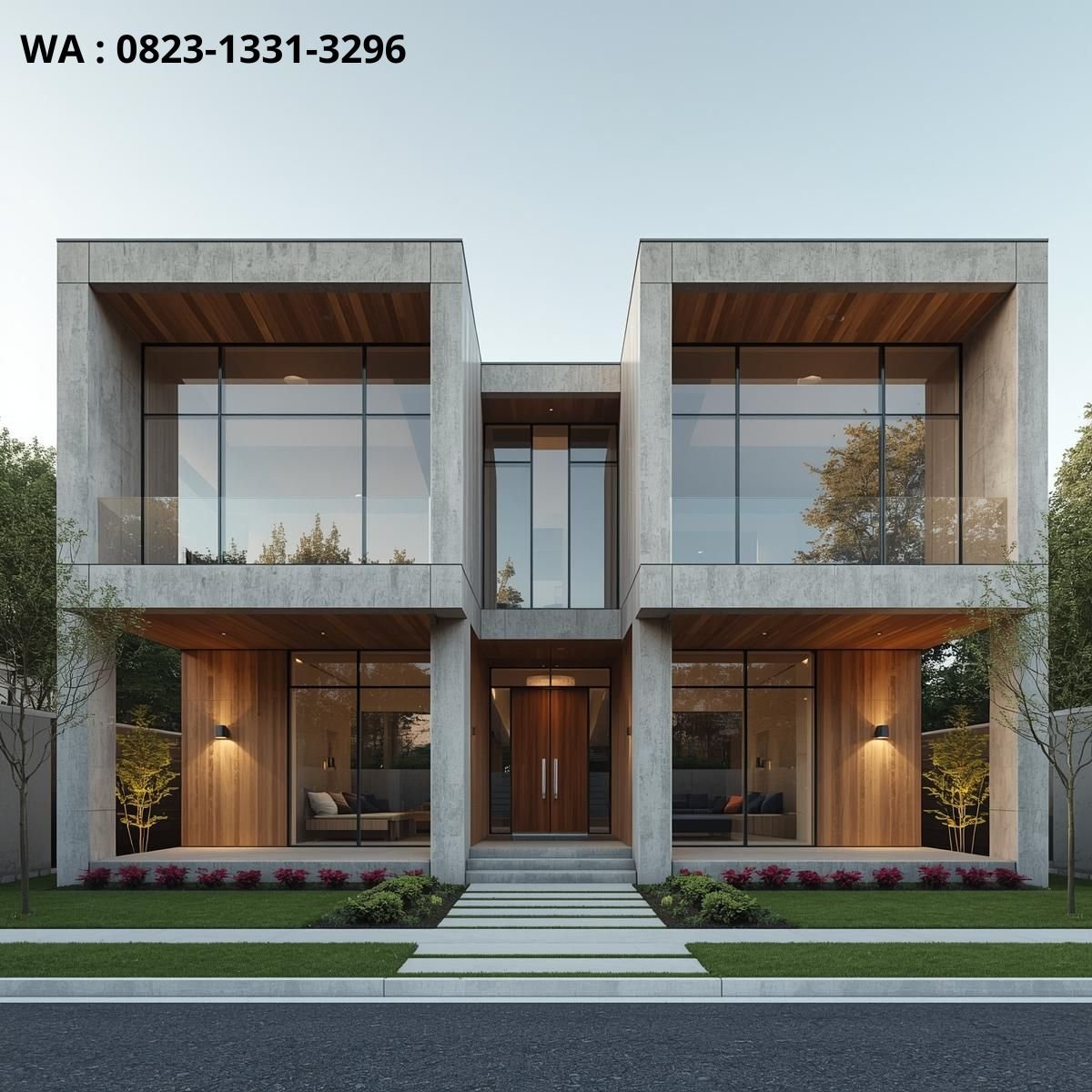 TAMPAK DEPAN RUMAH LANTAI 3