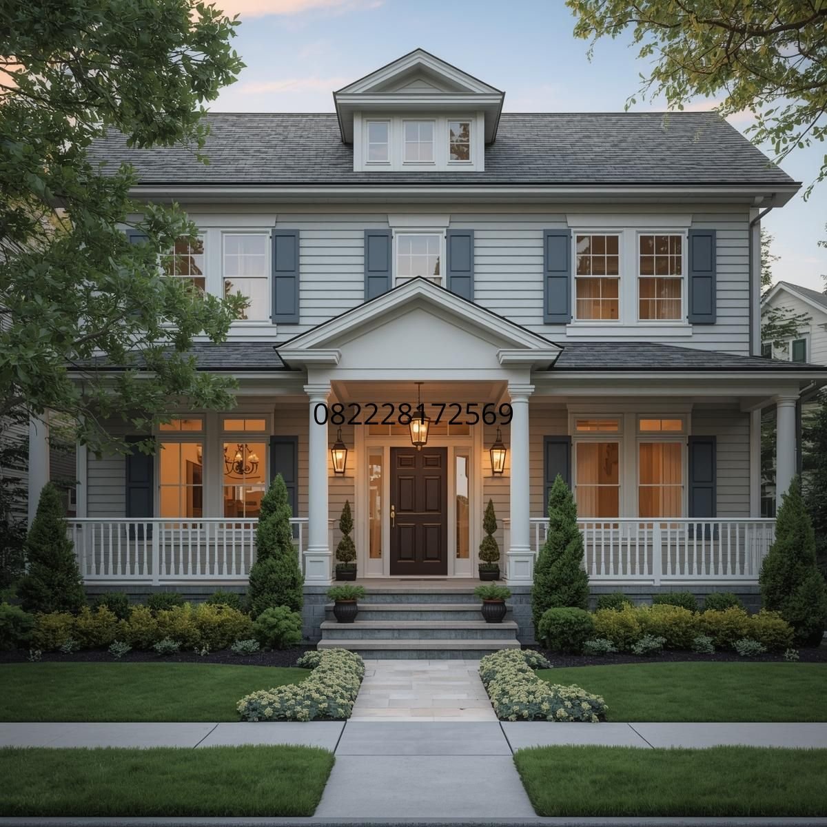 Desain rumah klasik modern