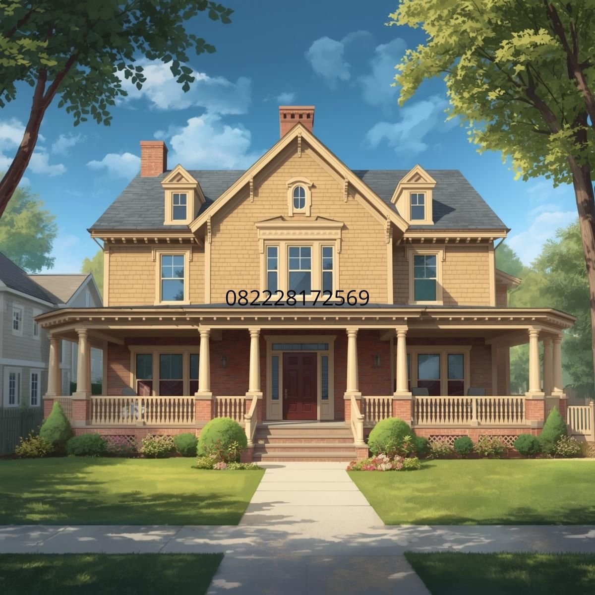 Rumah bergaya klasik elegan