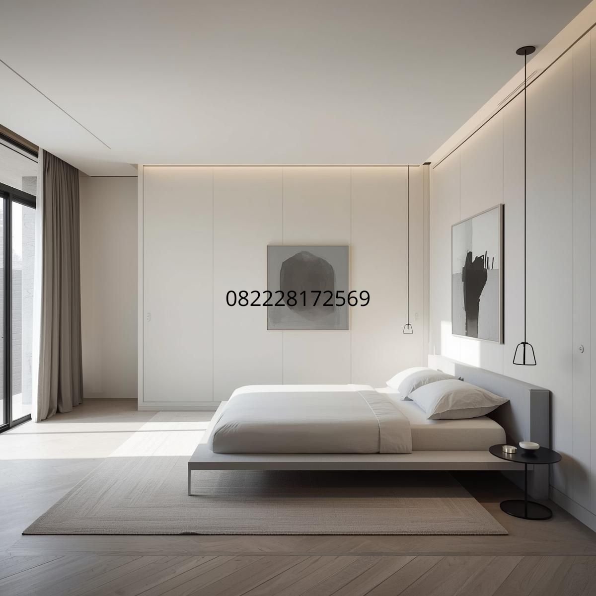 desain kamar tidur minimalis warna netral