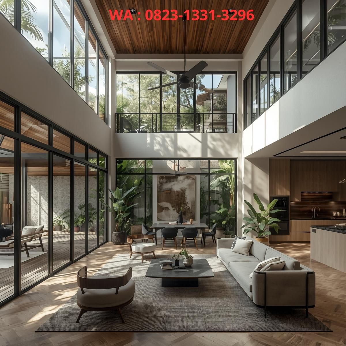 DESAIN INTERIOR RUMAH TROPIS BANDUNG