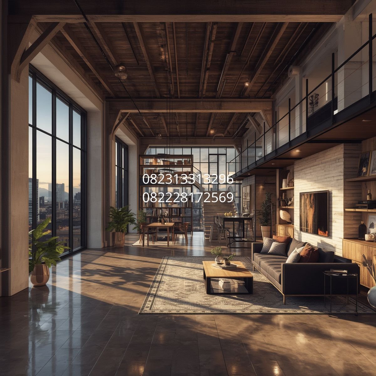 desain rumah gaya industrial