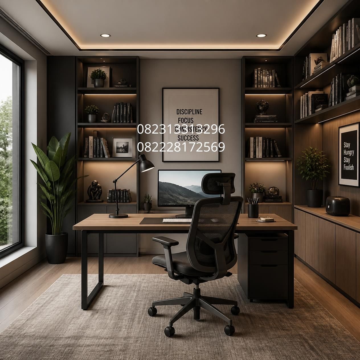 desain meja kerja ergonomis