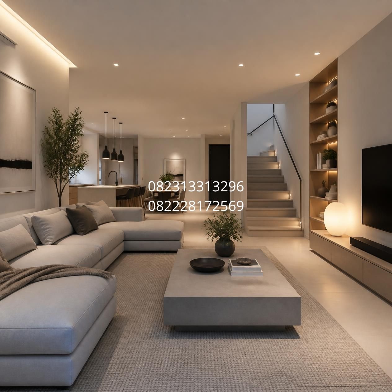warna interior ruang tamu minimalis