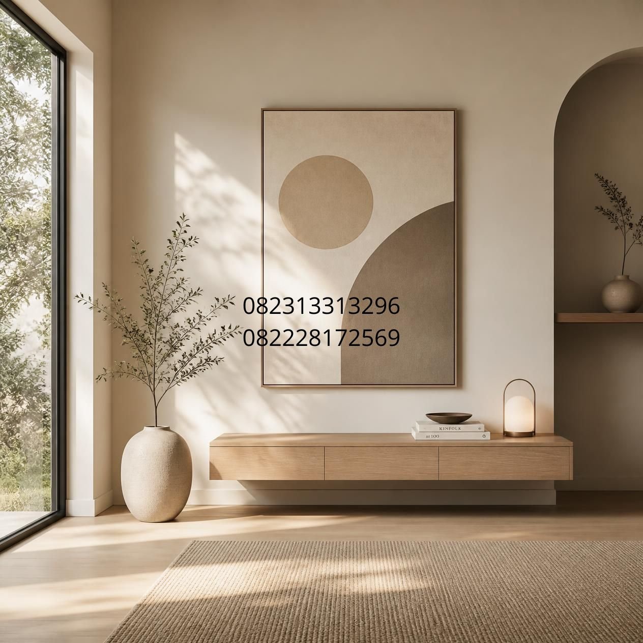 interior dinding elegan sederhana