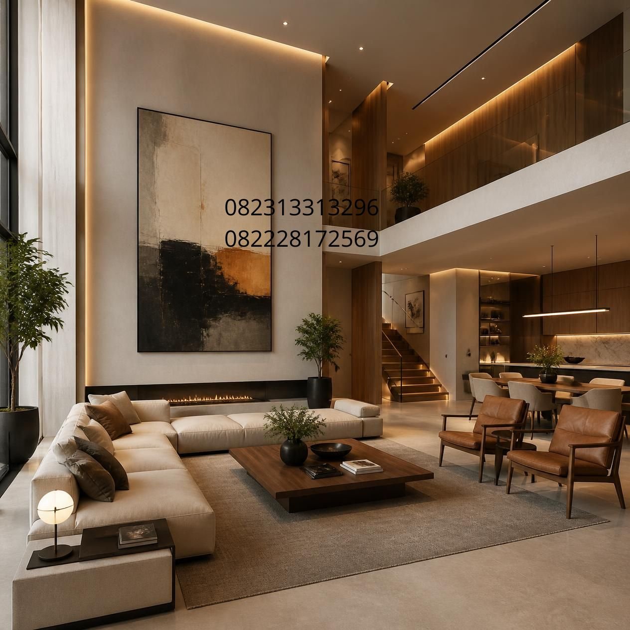 Interior rumah modern mewah