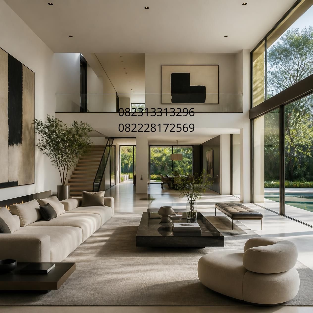 Konsep interior mewah modern