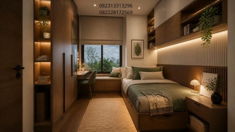 Desain Kamar Tidur Sempit