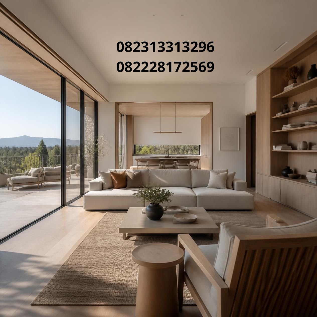 interior teras rumah elegan