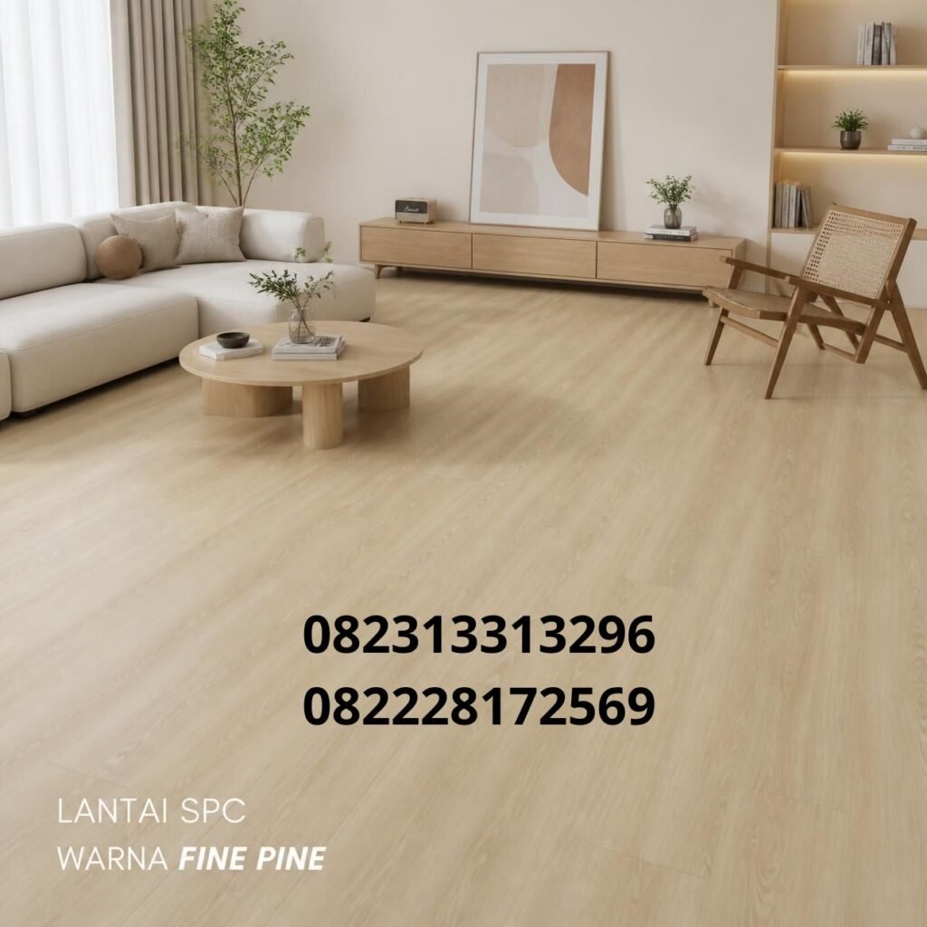 Lantai SPC motif kayu Fine Pine