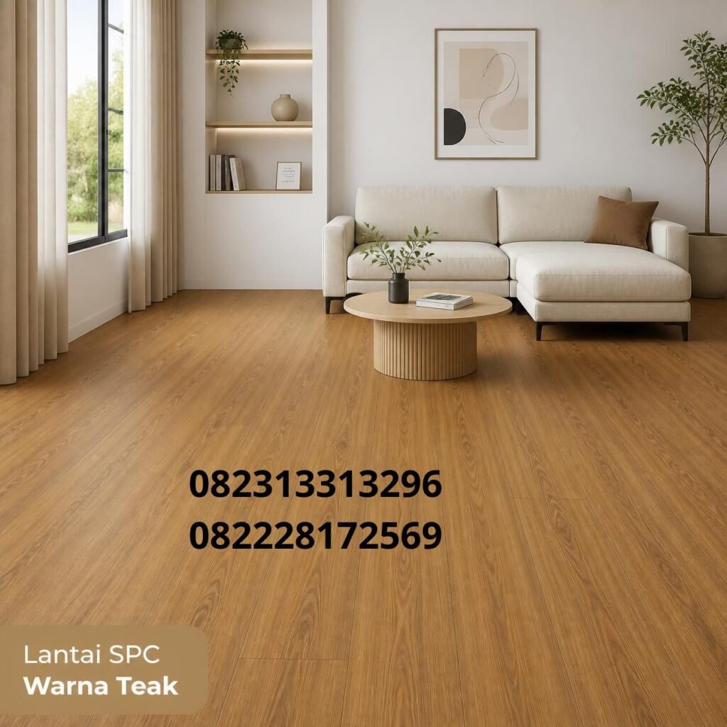 Lantai SPC Kayu Teak