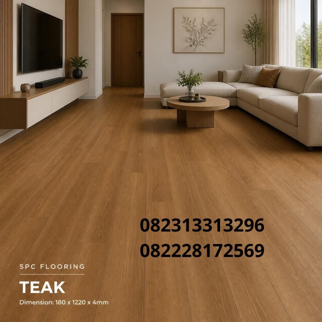 Lantai SPC Motif Teak