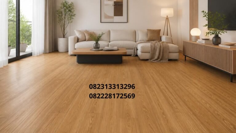 Lantai SPC Warna Teak