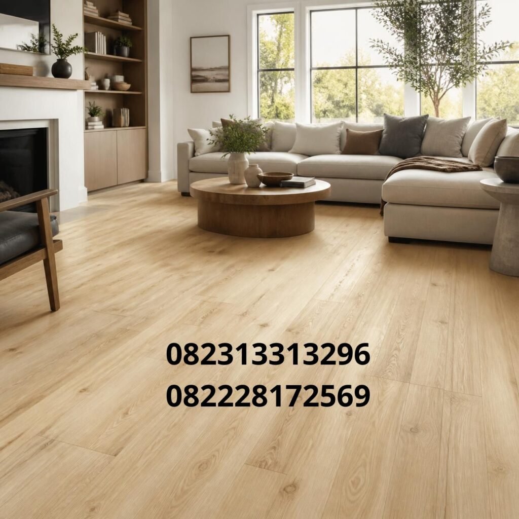 Lantai SPC Motif Yellow Pine