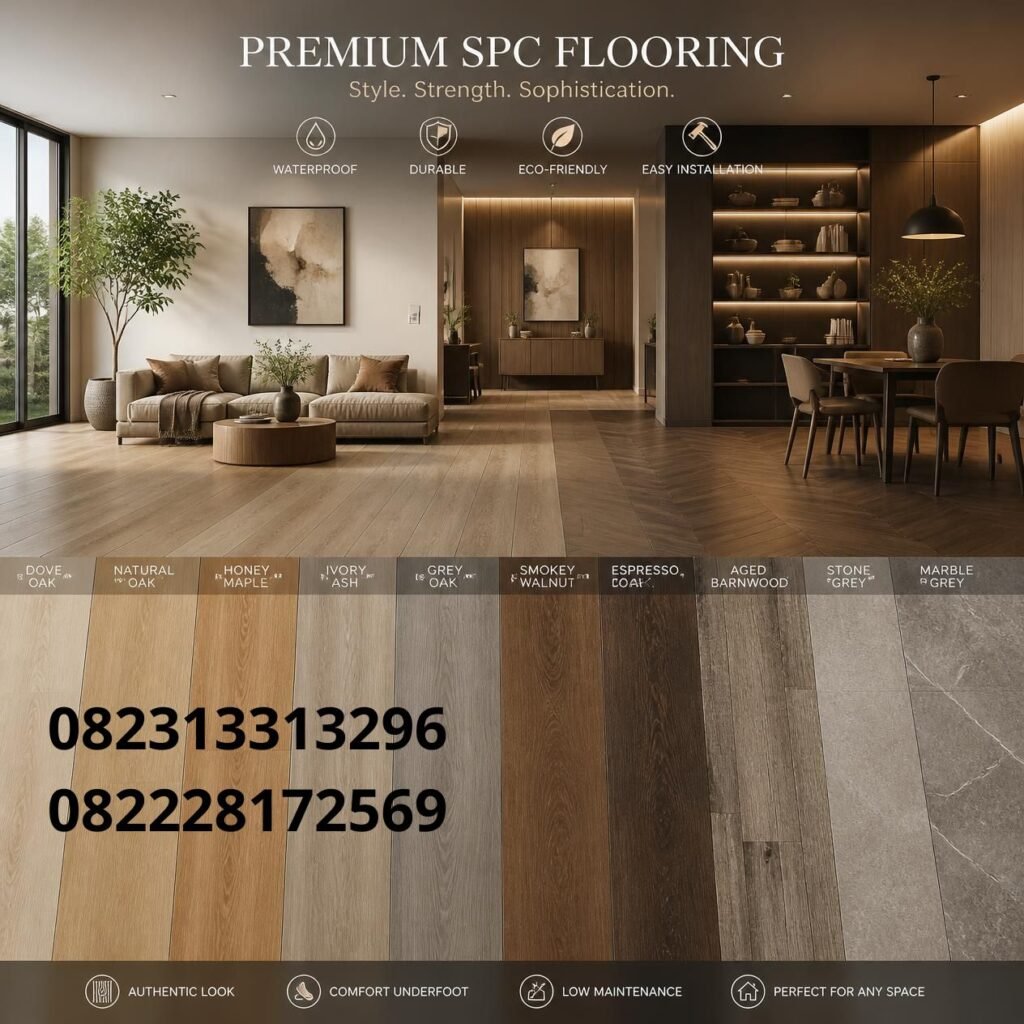 Pilihan Warna Lantai SPC Premium