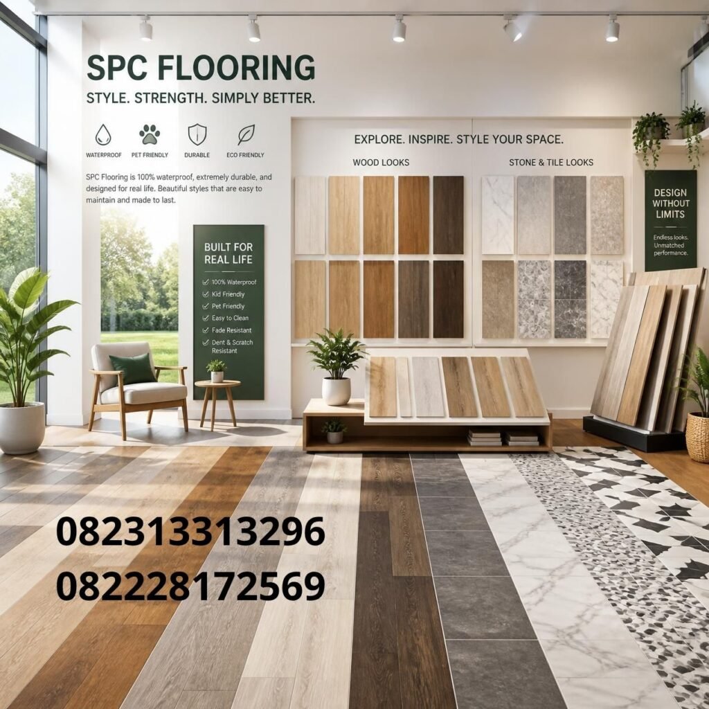 Pilihan warna lantai SPC minimalis
