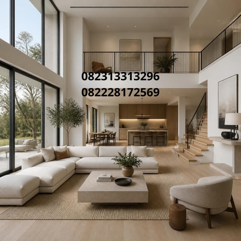 interior rumah 2 lantai elegan