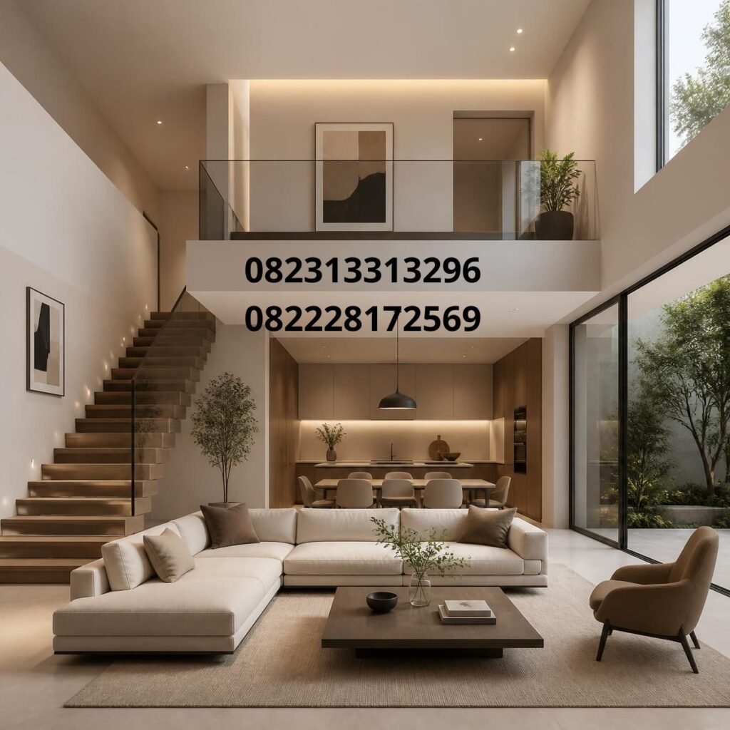 interior rumah modern 2 lantai