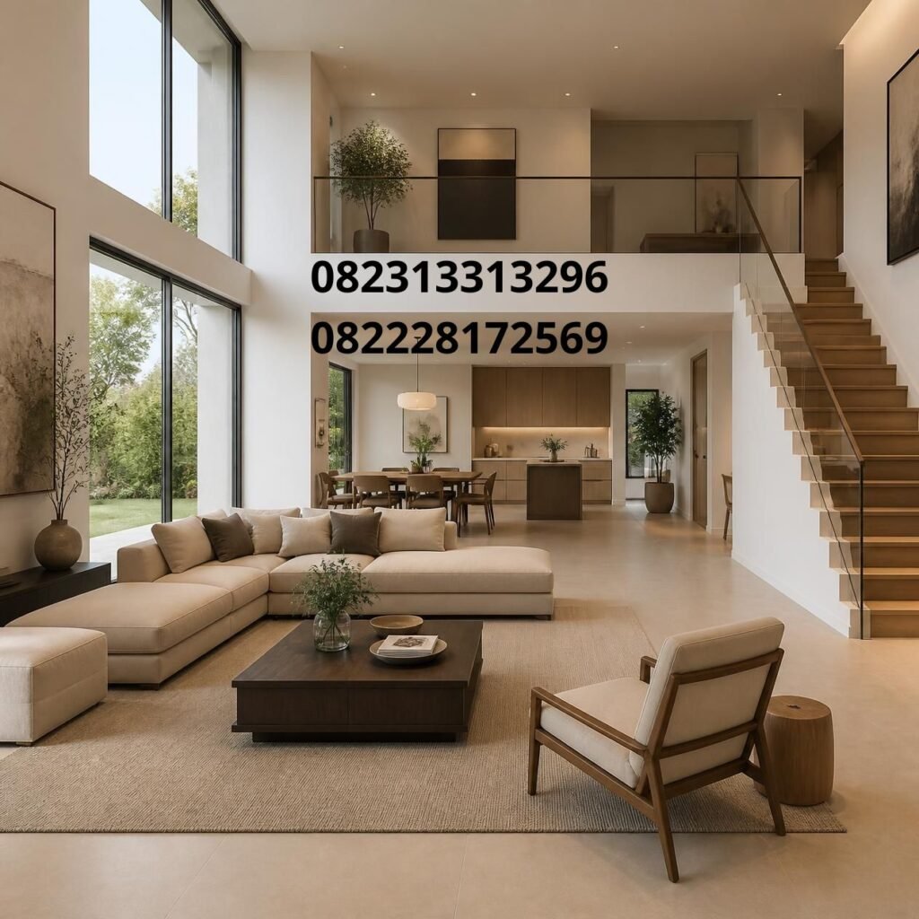 interior rumah modern 2 lantai