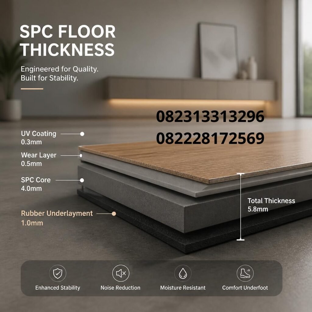 Harga Lantai SPC dengan Karet 1mm