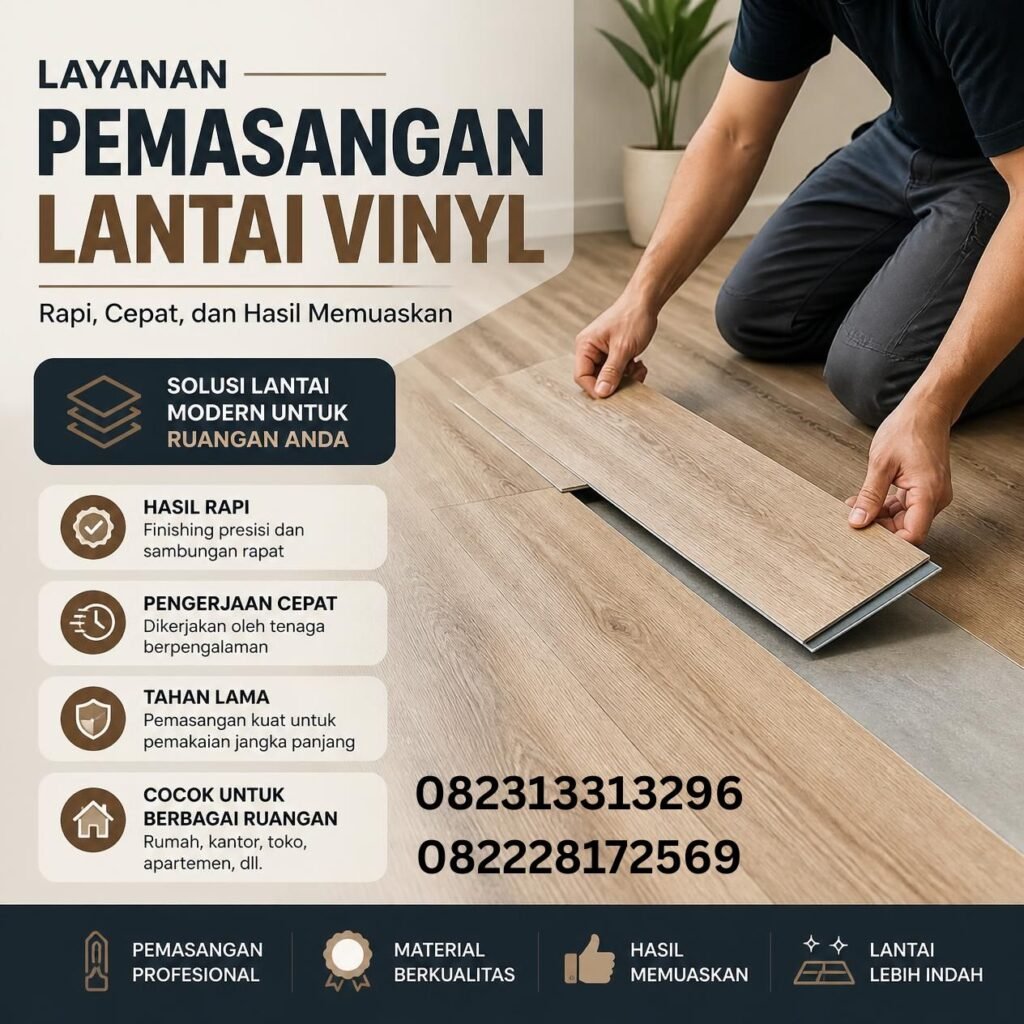 Harga Pemasangan Lantai Vinyl