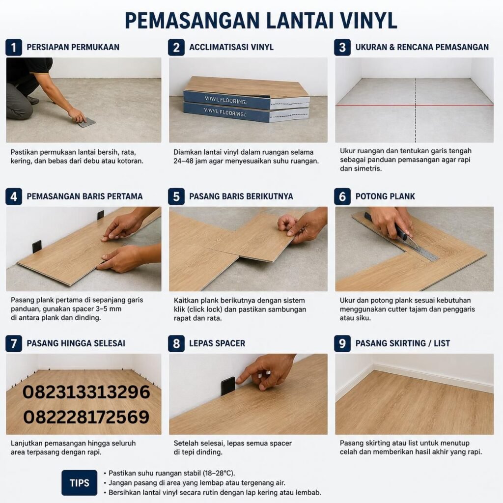 Harga Pemasangan Lantai Vinyl
