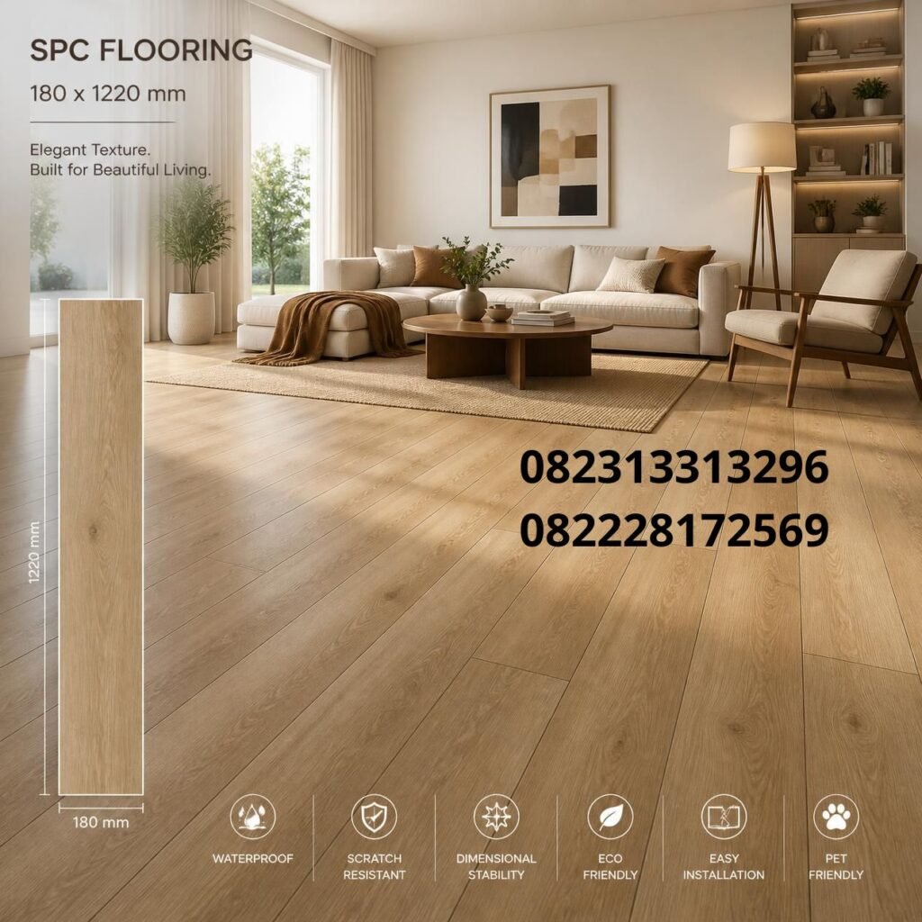 Harga lantai SPC 180 x 1220 mm