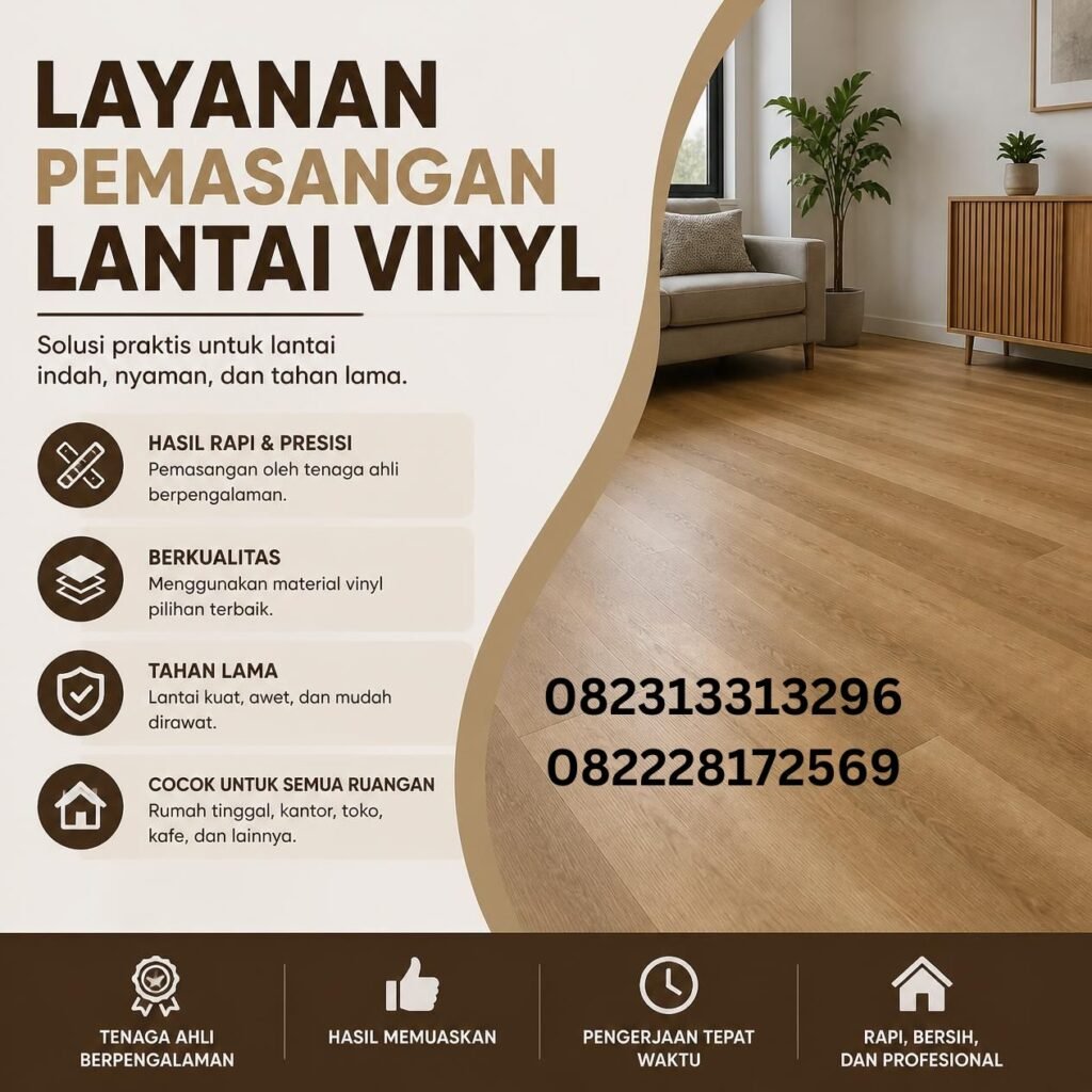 Jasa Instalasi Lantai Vinyl