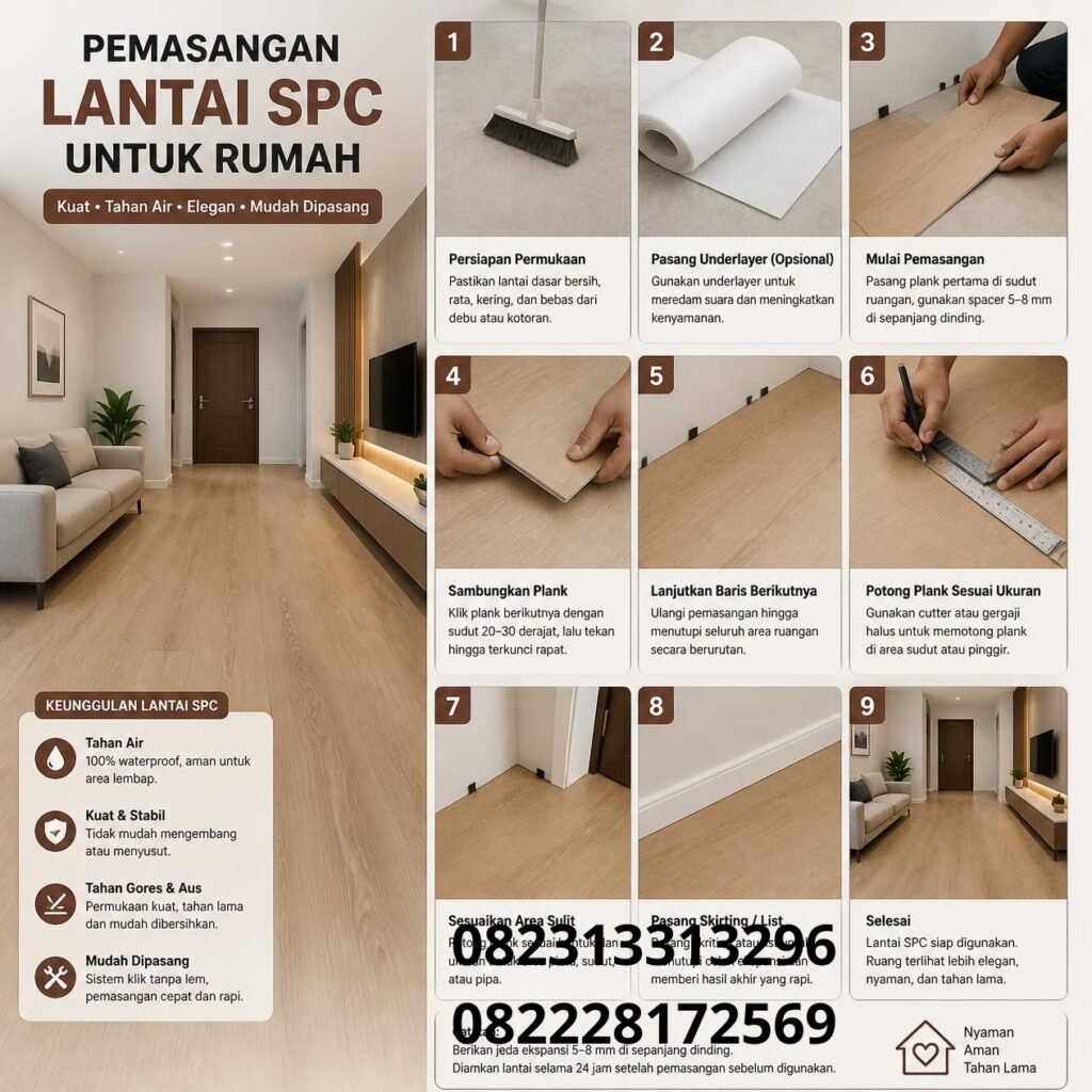 Jasa Pasang Lantai SPC Rumah