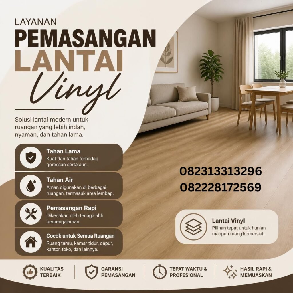 Jasa Pasang Lantai Vinyl