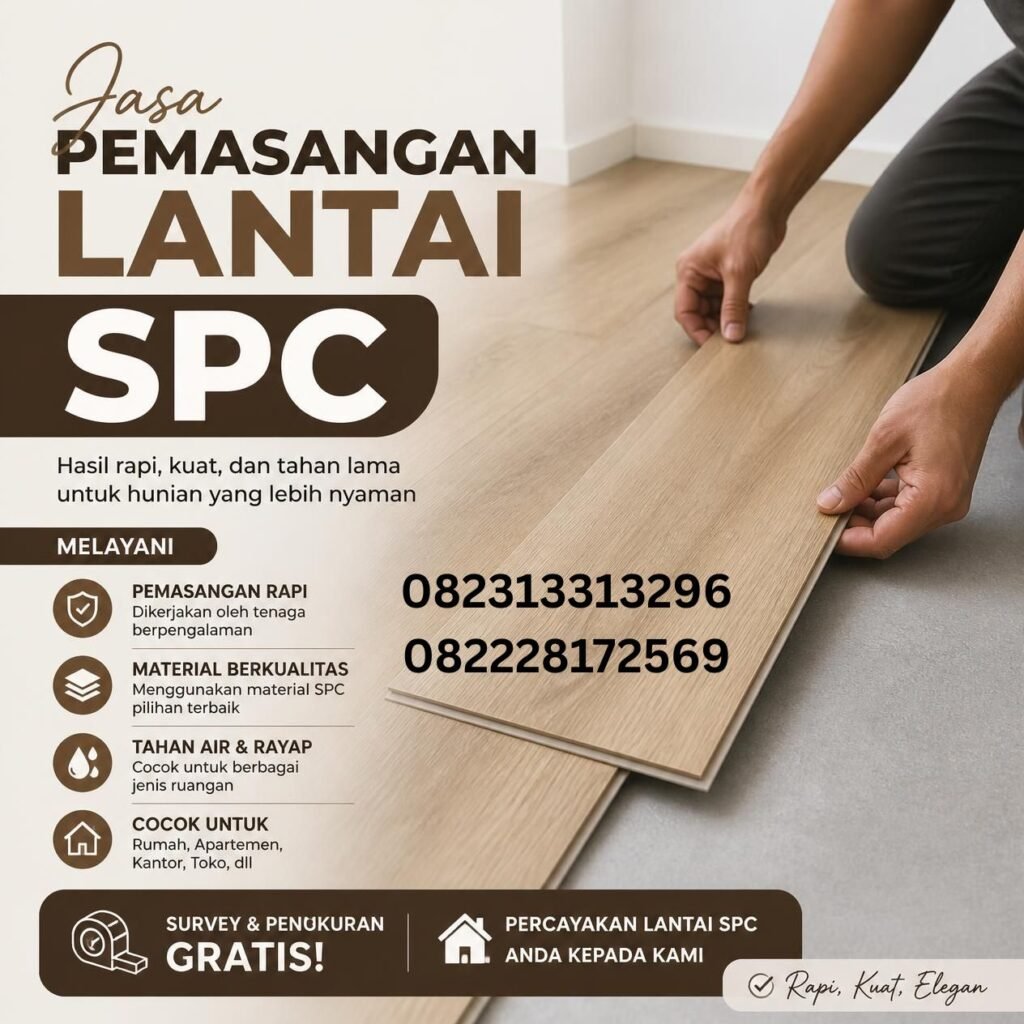 Jasa Pemasangan Lantai SPC Profesional