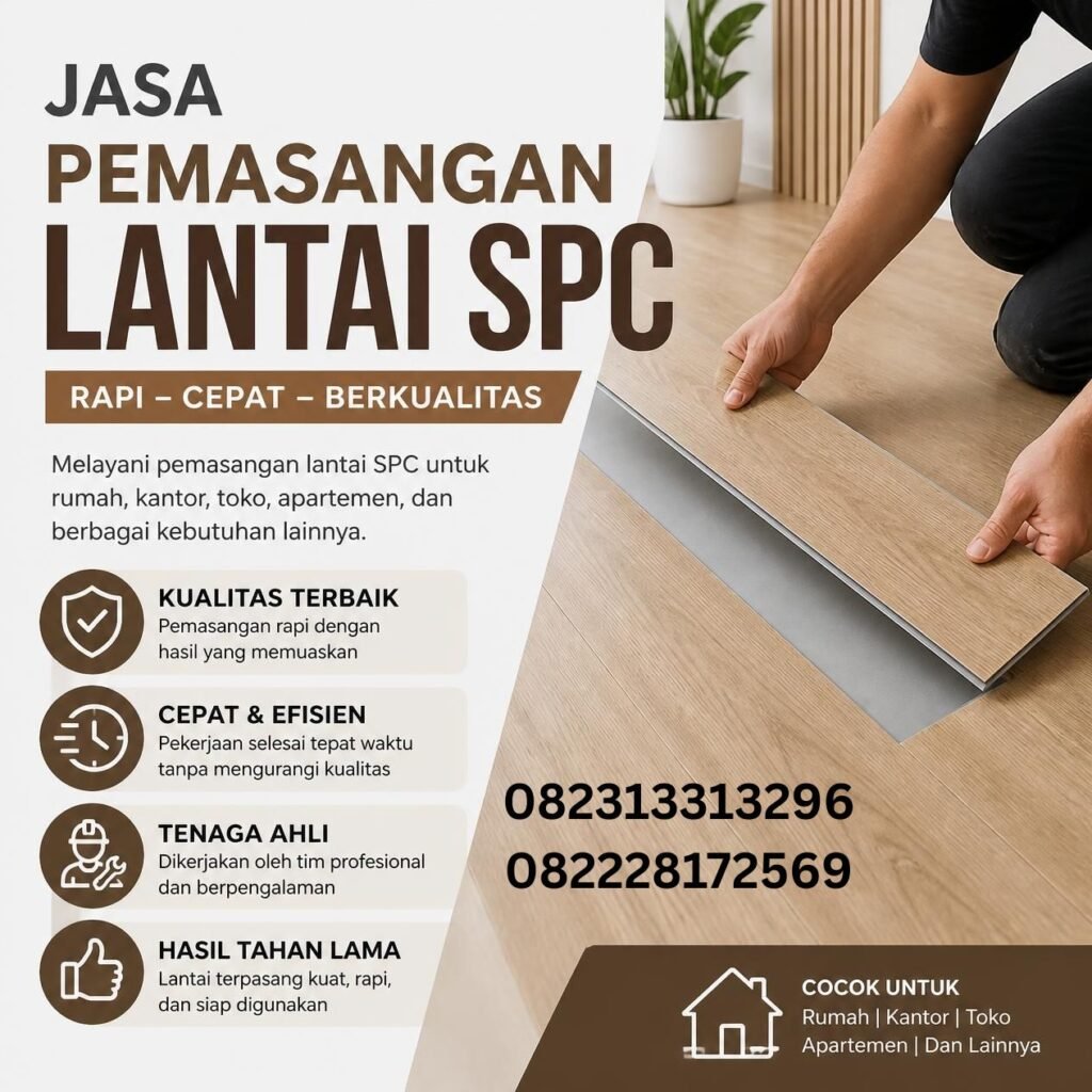 Jasa Pemasangan SPC Flooring