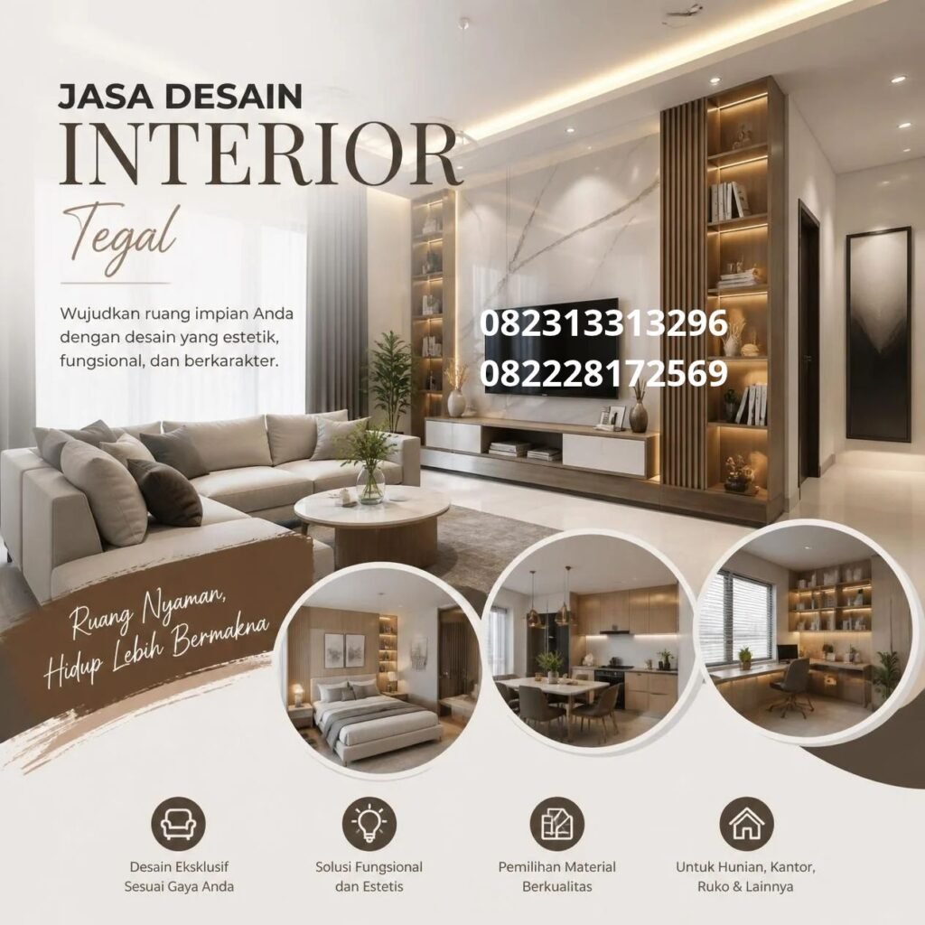 Jasa desain interior rumah Tegal